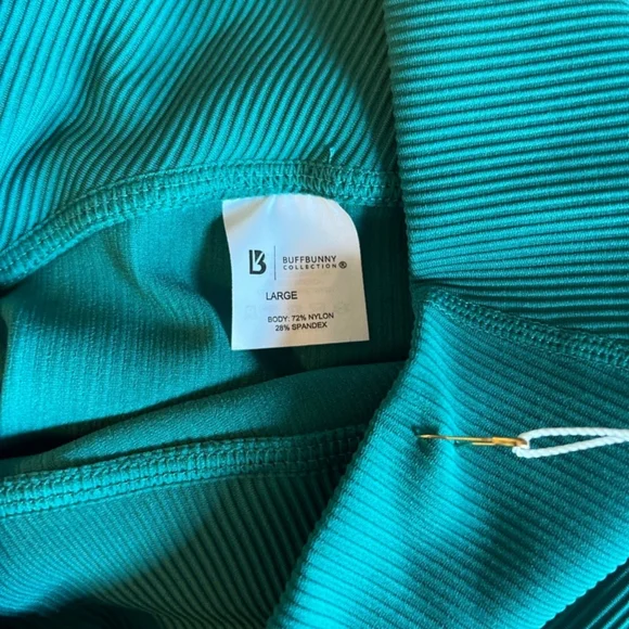 💕BuffBunny Material Girl Teal Leggings - Picture 1 of 6